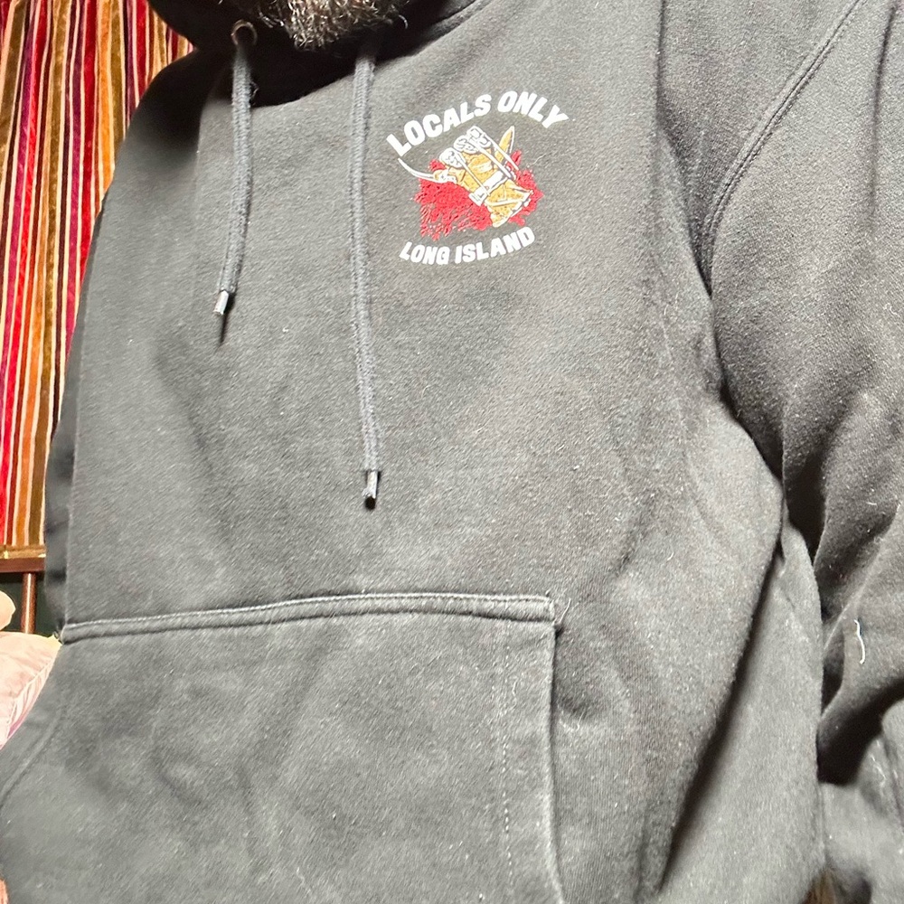Locals only longisland hoodie Freddie kruger Black Hoodie - Picture 1 of 8